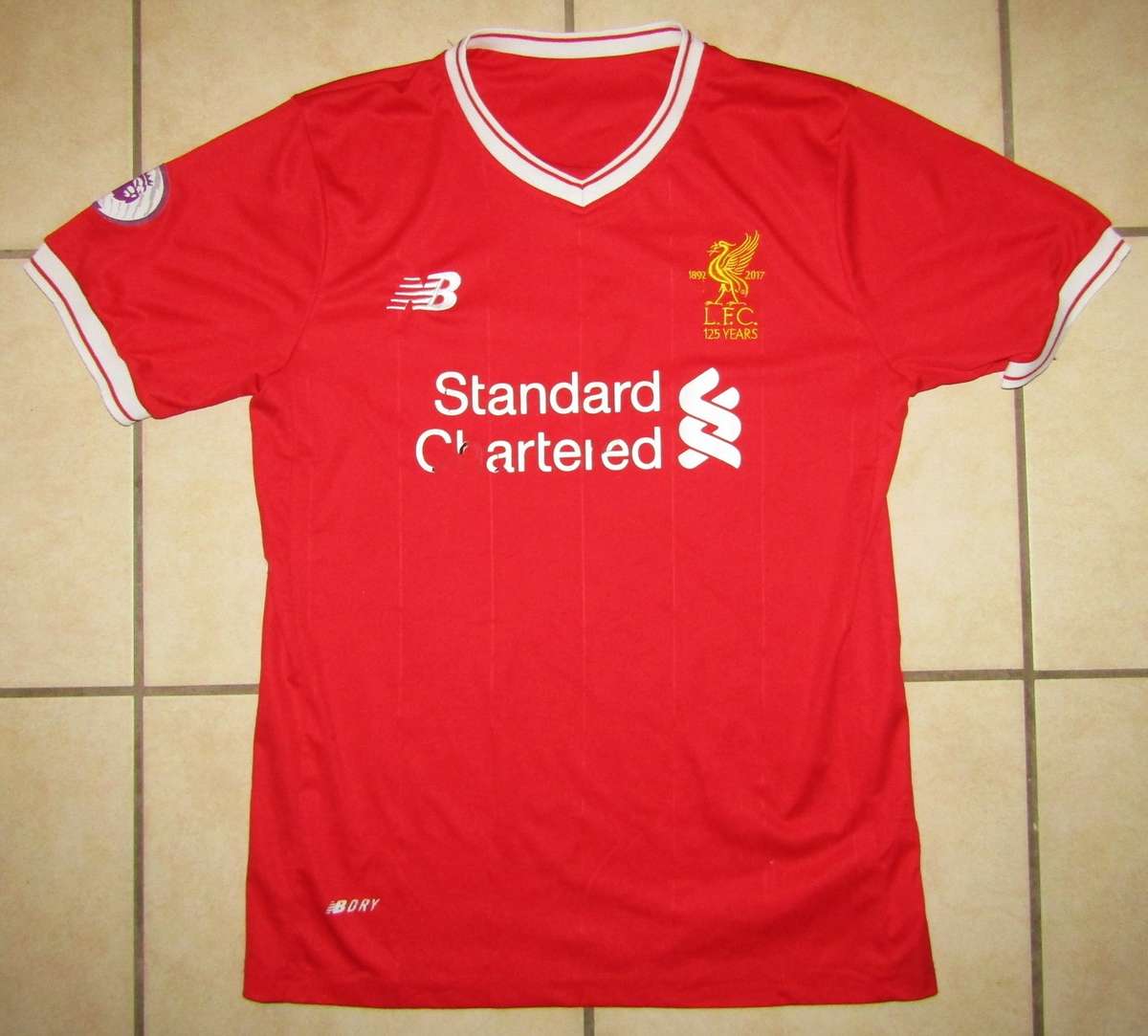 2017 Liverpool 125 Year Football Jersey - Large Size