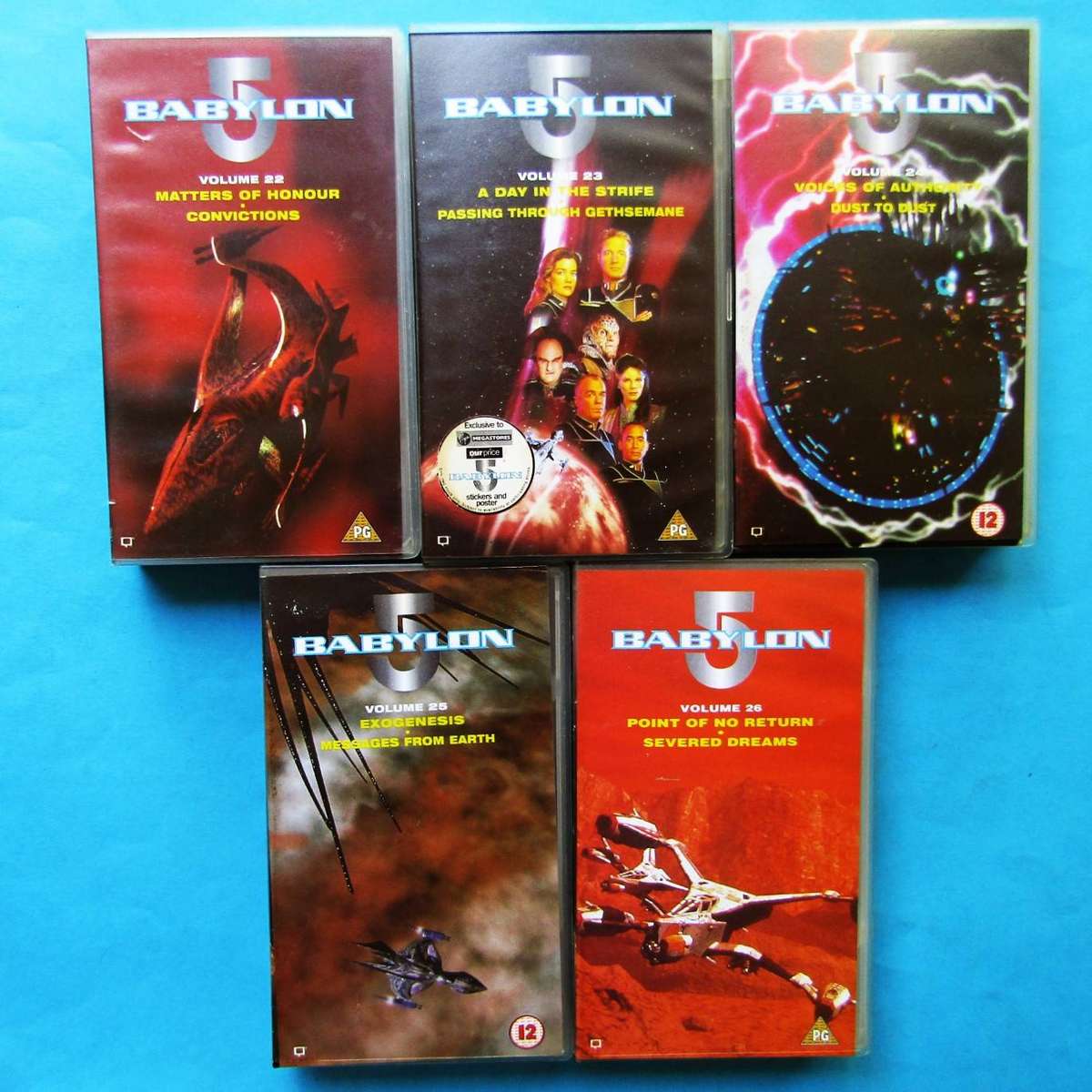 Babylon 5 - Volumes 22 to 26 - VHS Video Tapes