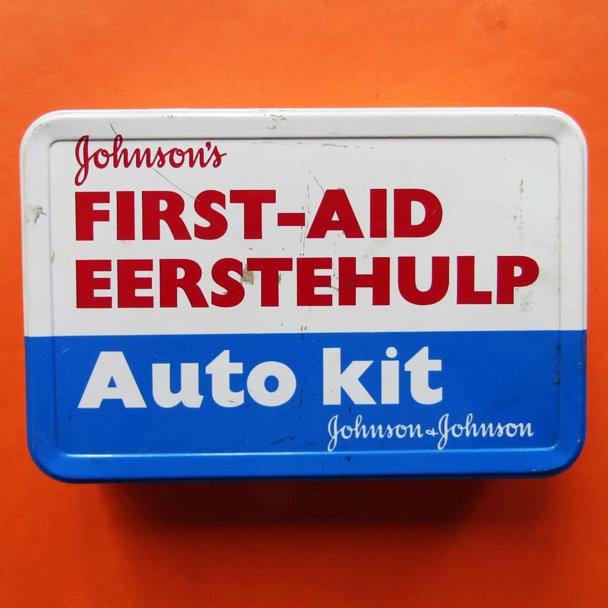 Old Johnson's Automobile First Aid Kit Tin