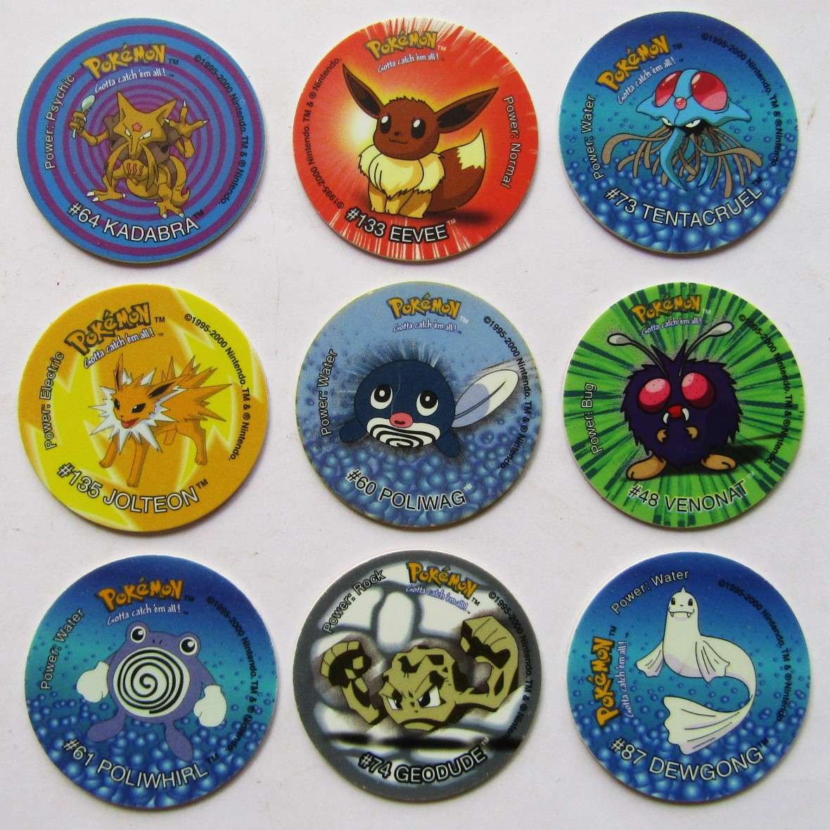 Lot of 9 Pokemon Tazo 2 Slammers by Simba