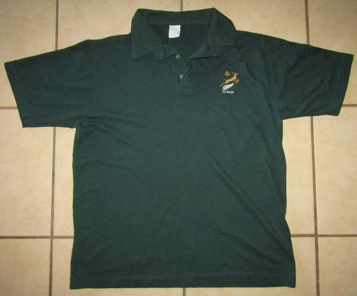 Old Springboks vs All Blacks Rugby Shirt - Large Size