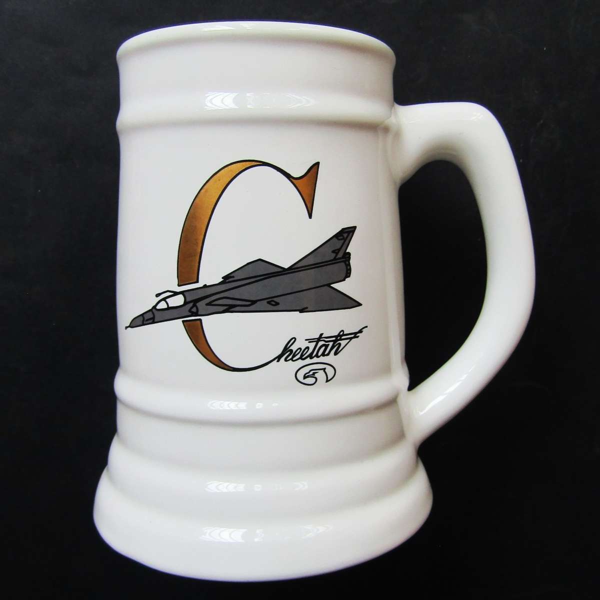 SAAF Cheetah Aircraft Beer Mug