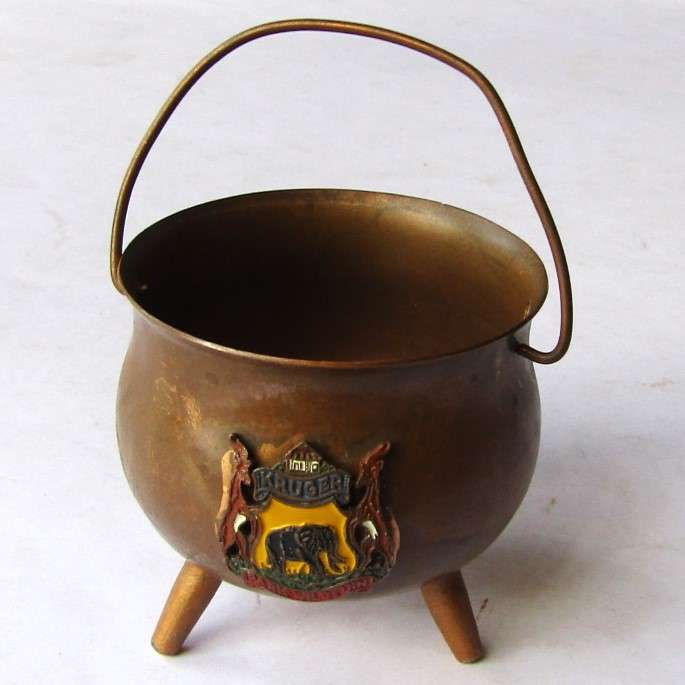 Old Kruger Park Wildtuin Metal Pot