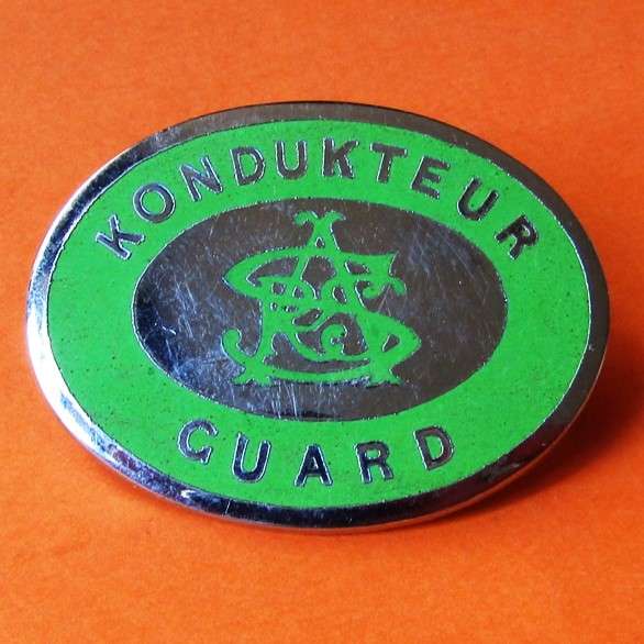 Old SAR Railways Guard Kondukteur Cap Badge