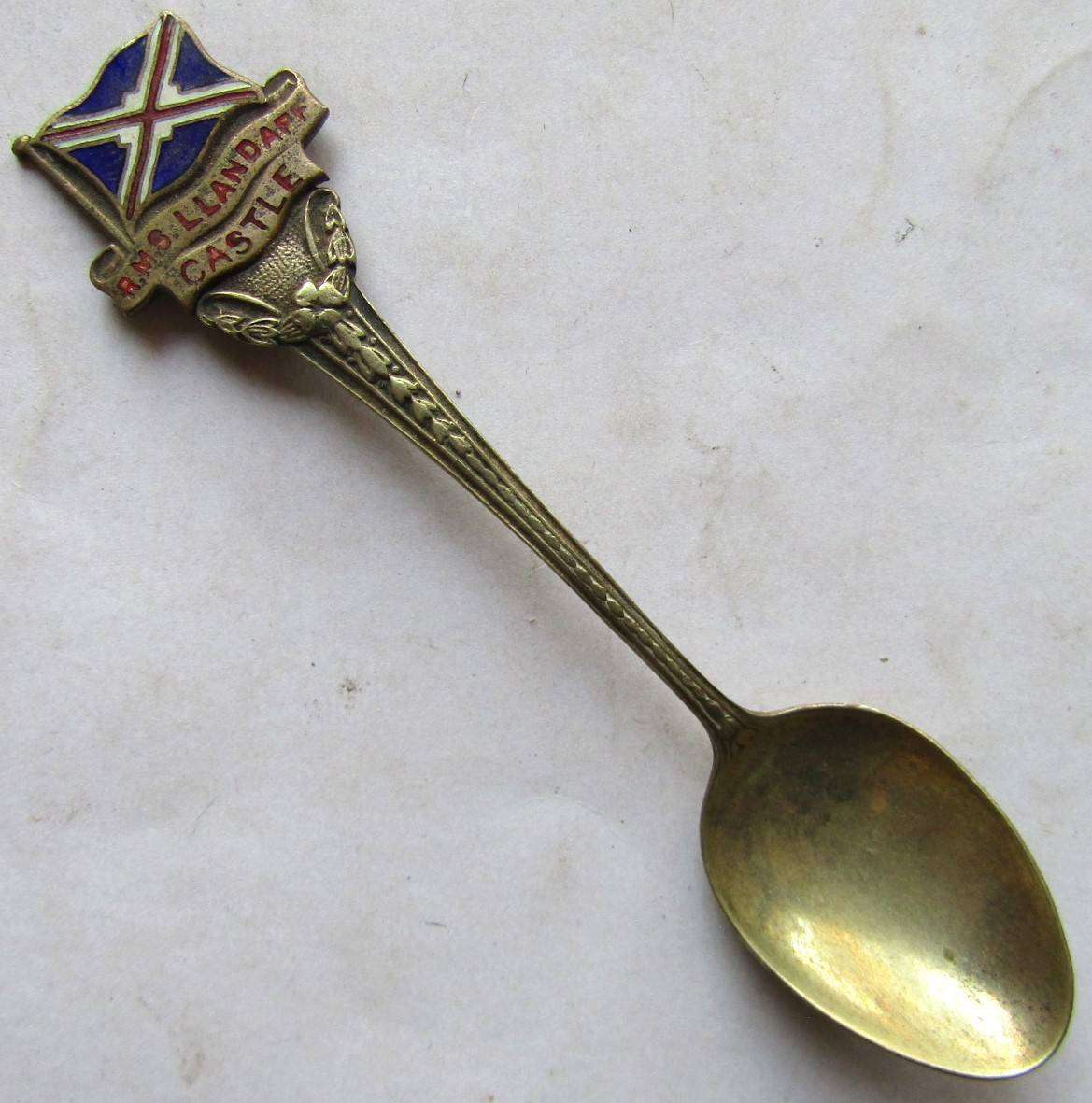 Old Union Castle Shipping Line - RMS Llandaff Castle - Tea Spoon