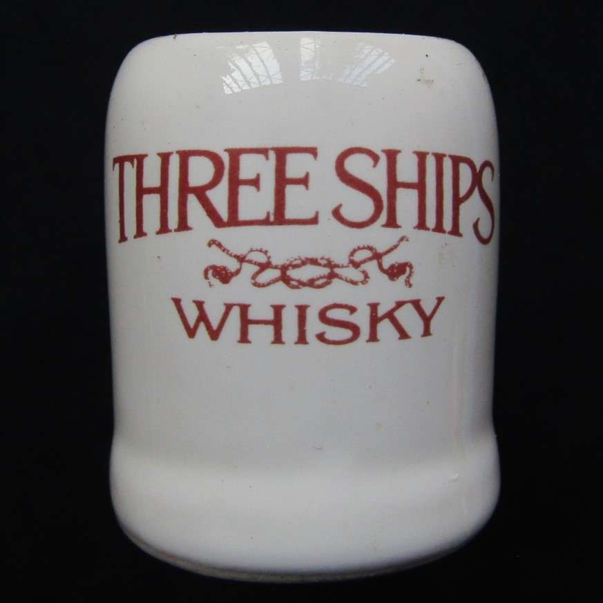 Old Three Ships Whisky Tot Measure