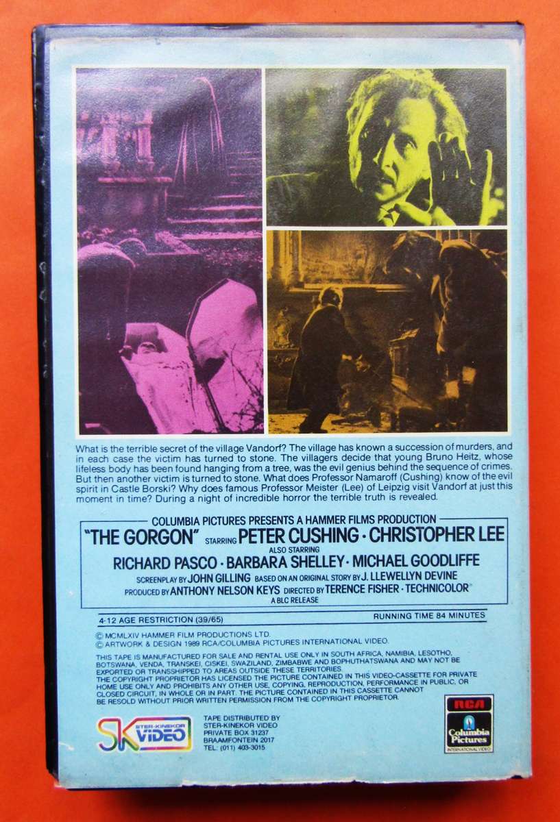 The Gorgon - Horror Movie VHS Tape (1989)