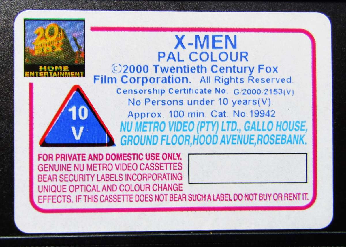 X-Men - Movie VHS Tape (2000)