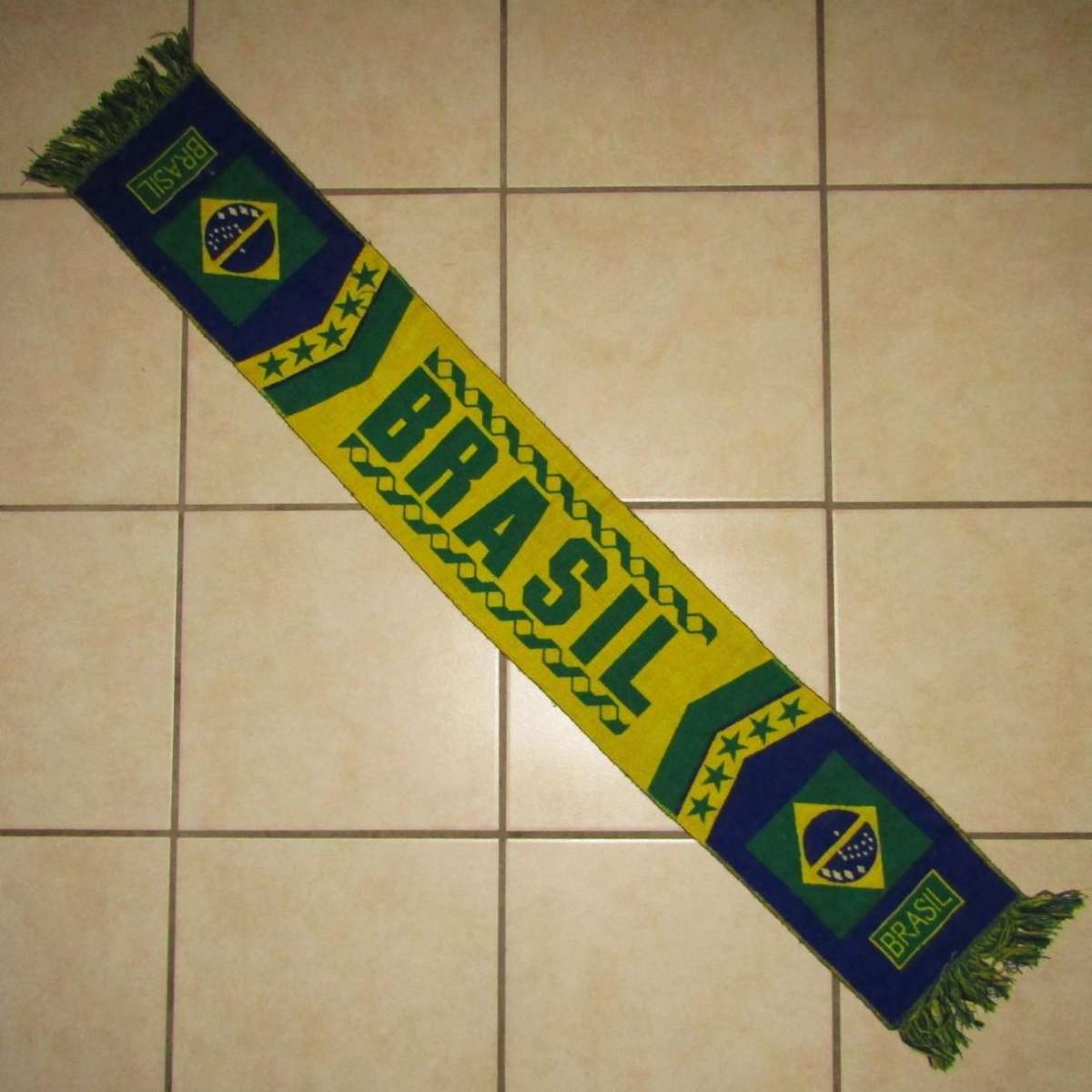 Old Brazil Football Supporter Scarf