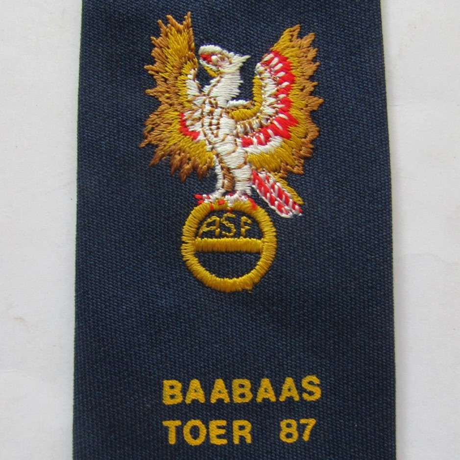1987 ASF Baabaas Toer Rugby Neck Tie