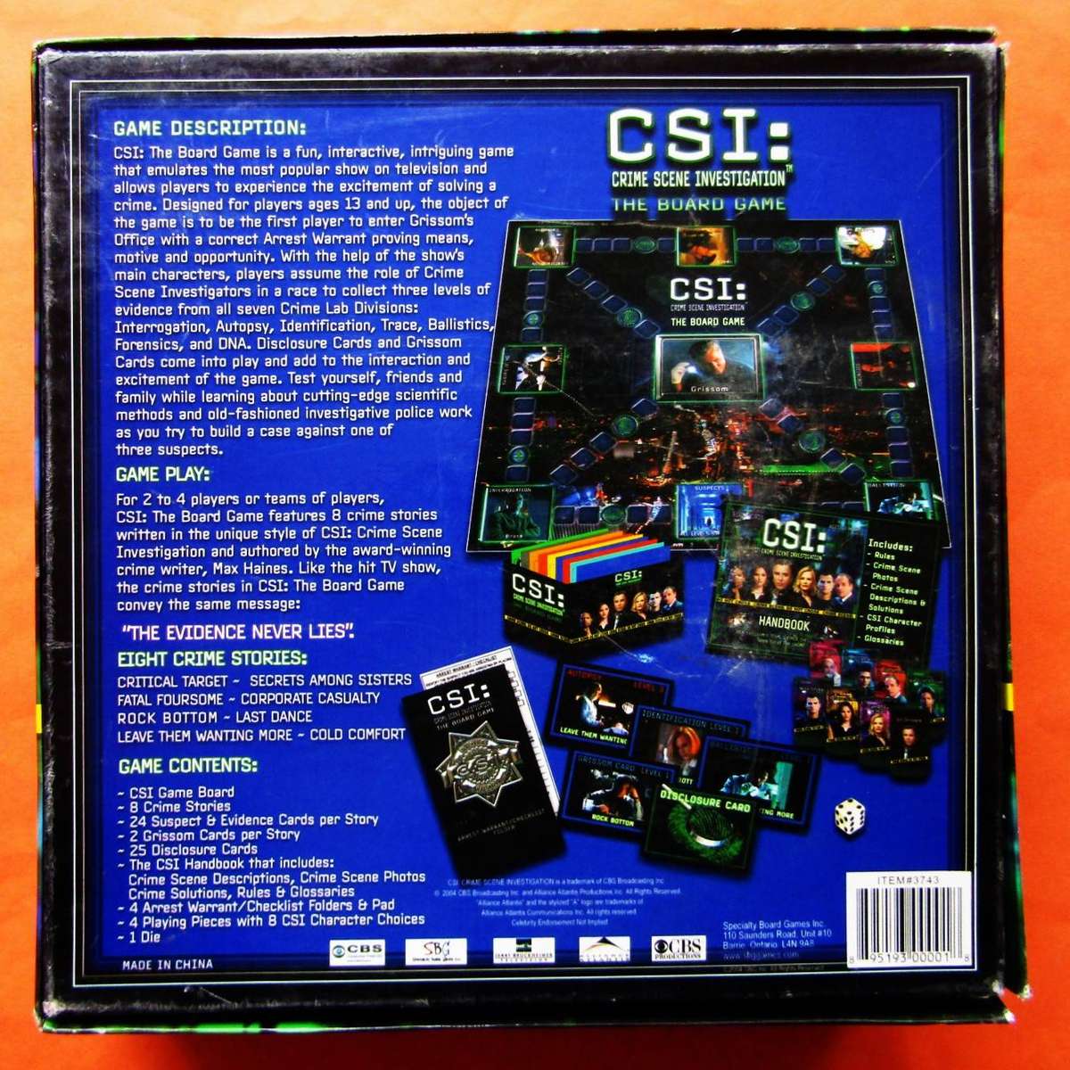 CSI: Crime Scene Investigation Board Game