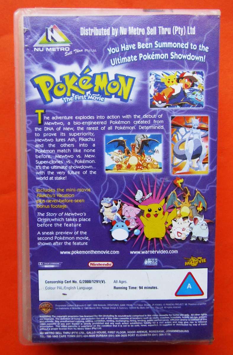 Pokemon - The First Movie - VHS Tape (1999)