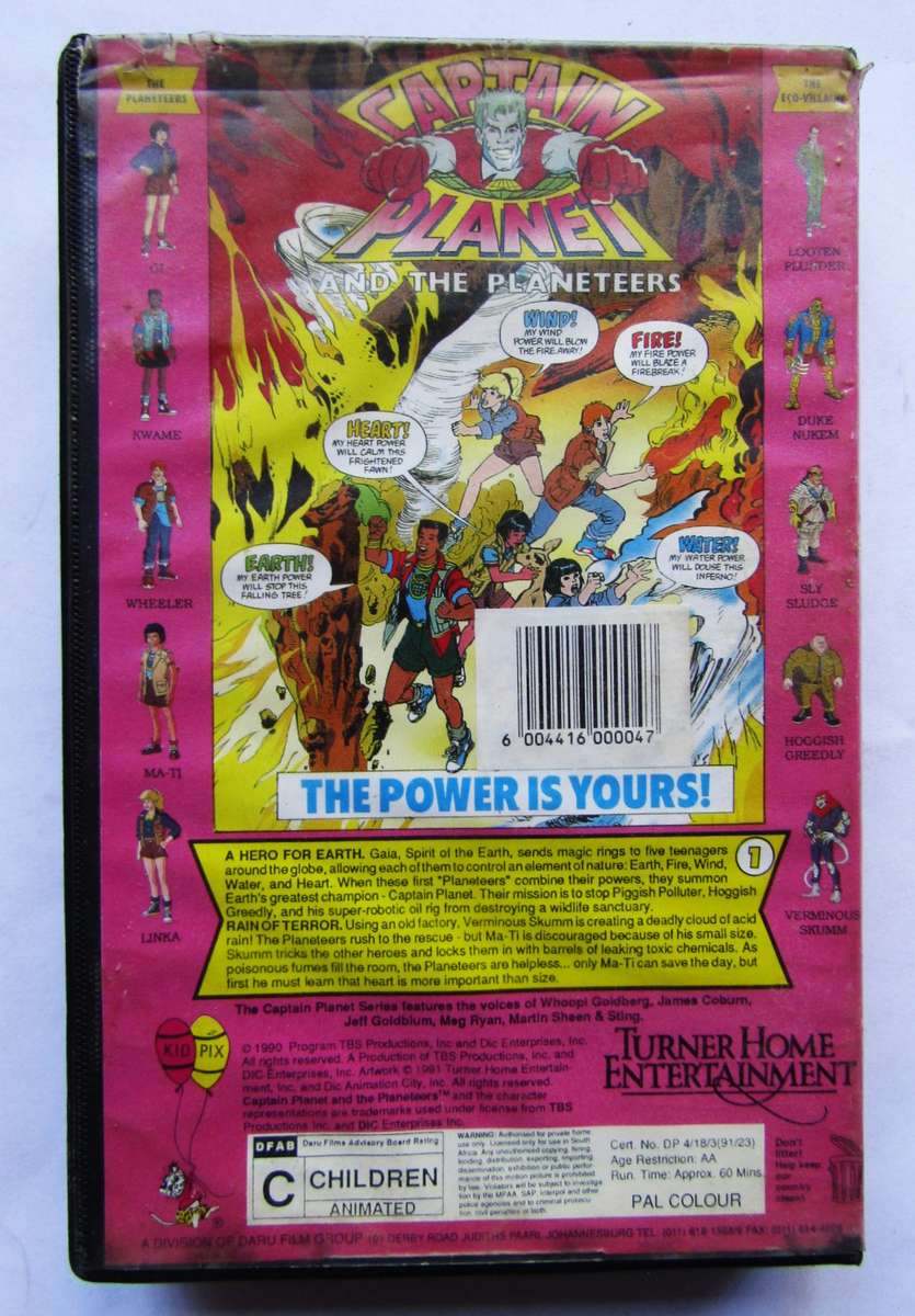 Captain Planet and the Planeteers - Episode 1 - VHS Video Tape (1991)