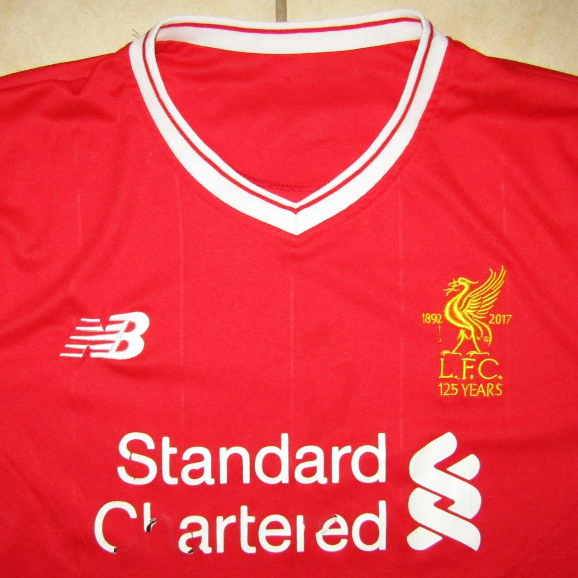 2017 Liverpool 125 Year Football Jersey - Large Size