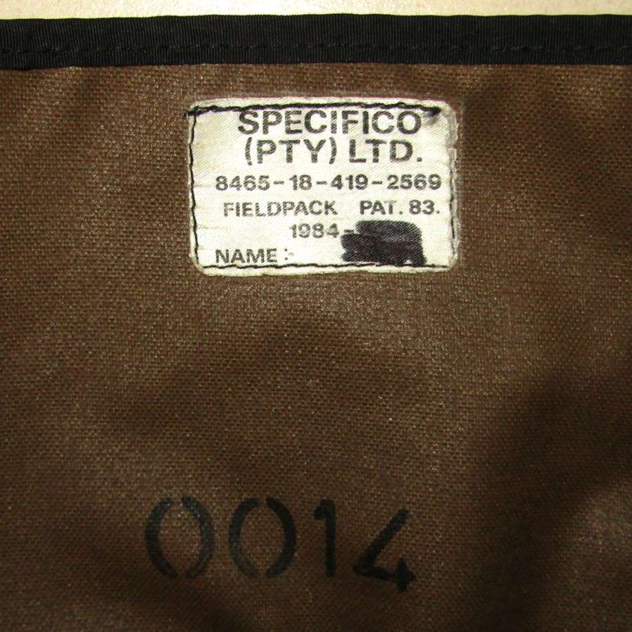 1984 SADF Pattern 83 Field Pack