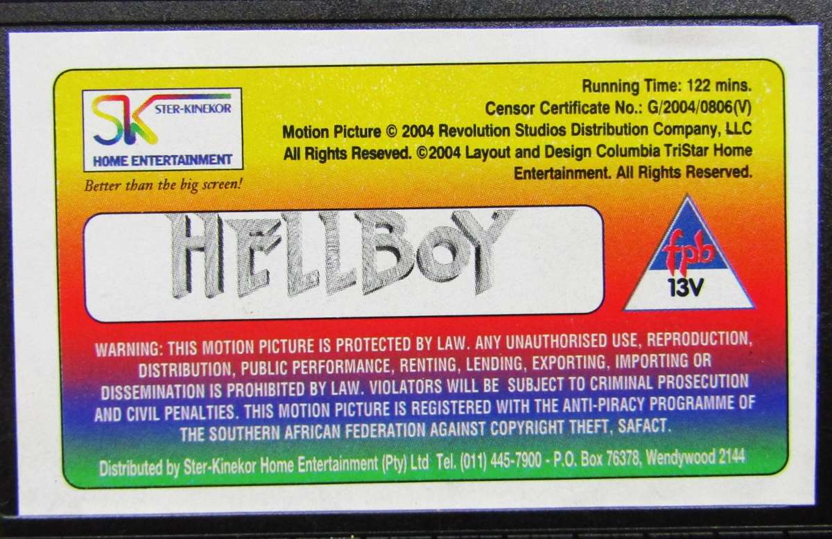 Hellboy - Movie VHS Tape (2004)