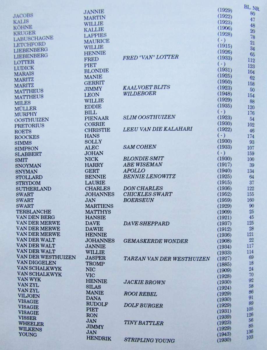 1984 Rofstoei - Die Goue Jare - Hardcover Book