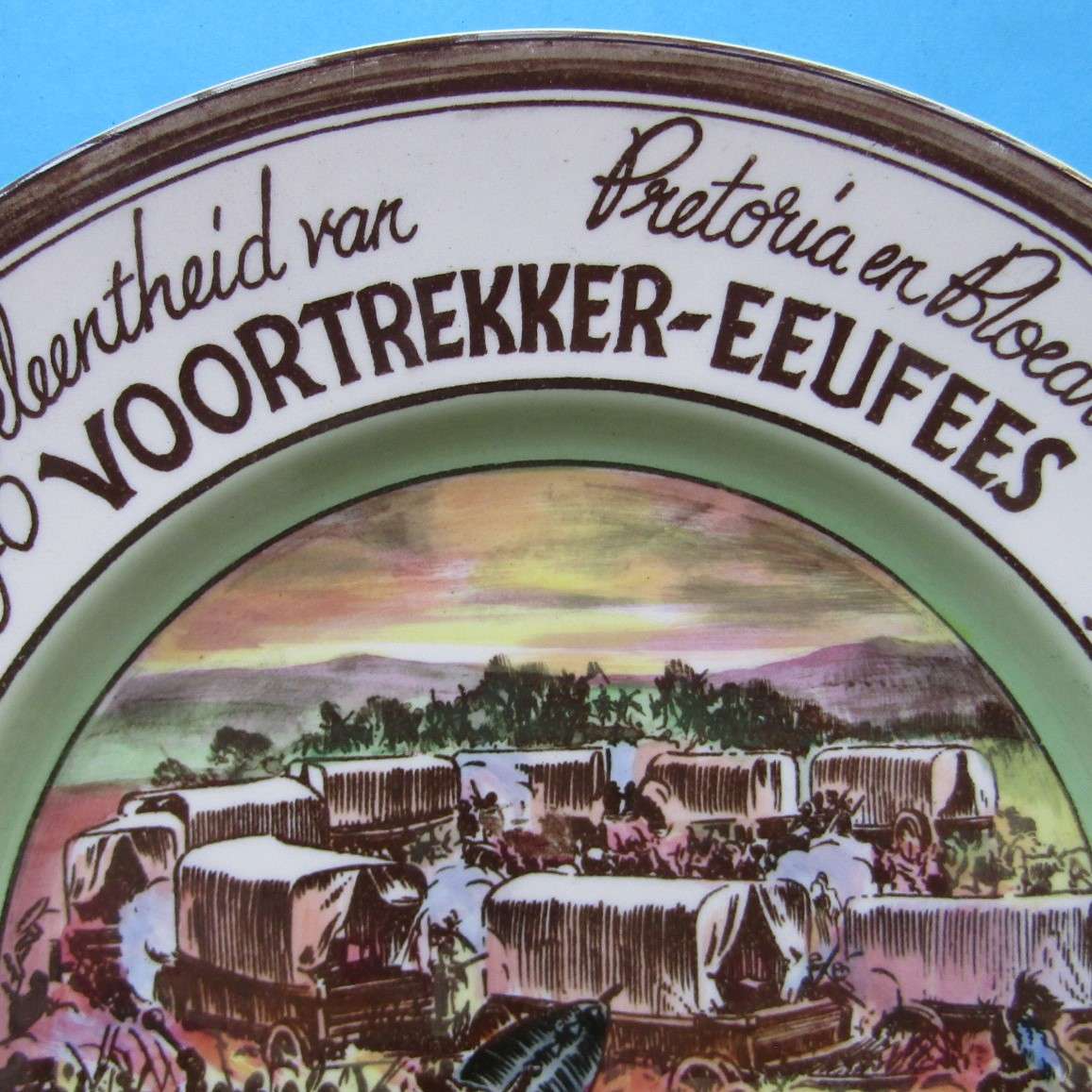 1938 Voortrekker Eeufees - Royal Doulton Color Display Plate