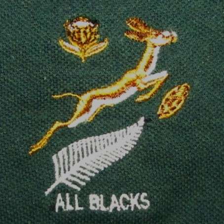Old Springboks vs All Blacks Rugby Shirt - Large Size