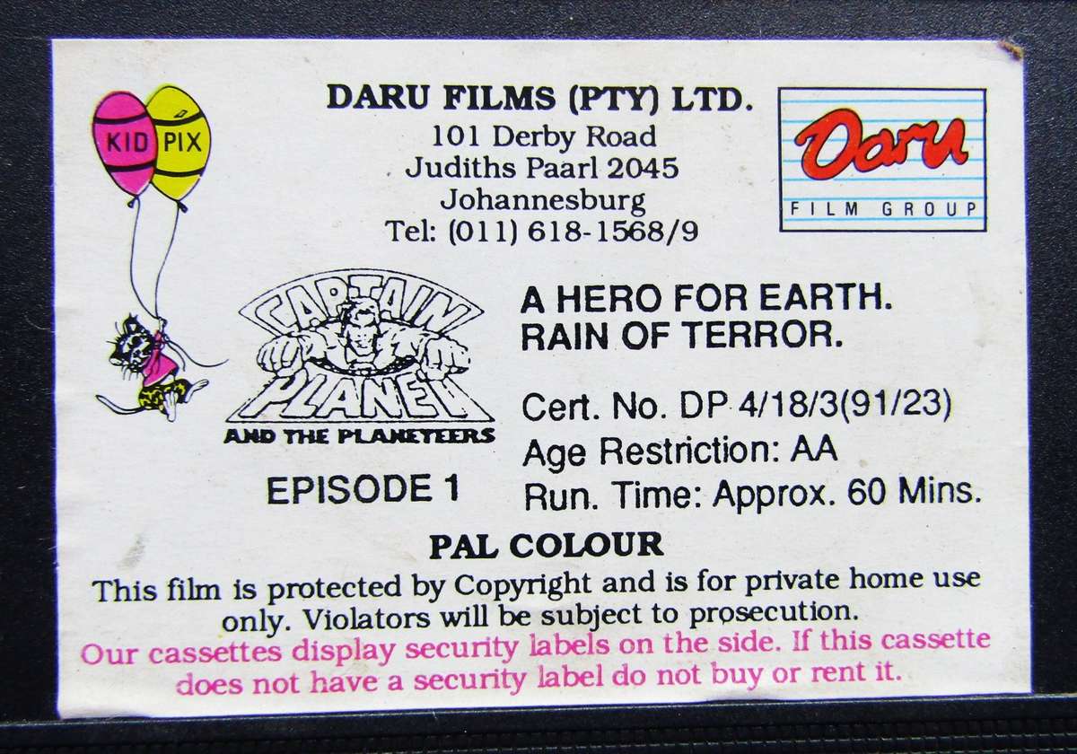 Captain Planet and the Planeteers - Episode 1 - VHS Video Tape (1991)