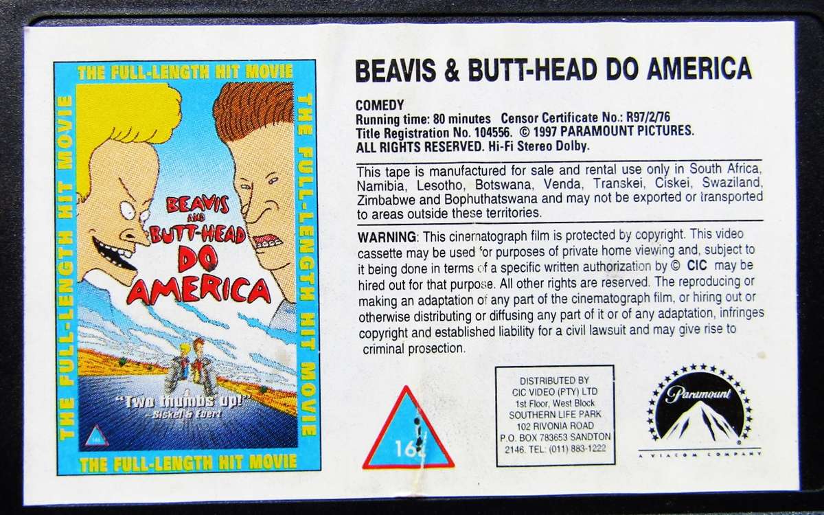 Beavis and Butthead - VHS Video Tape