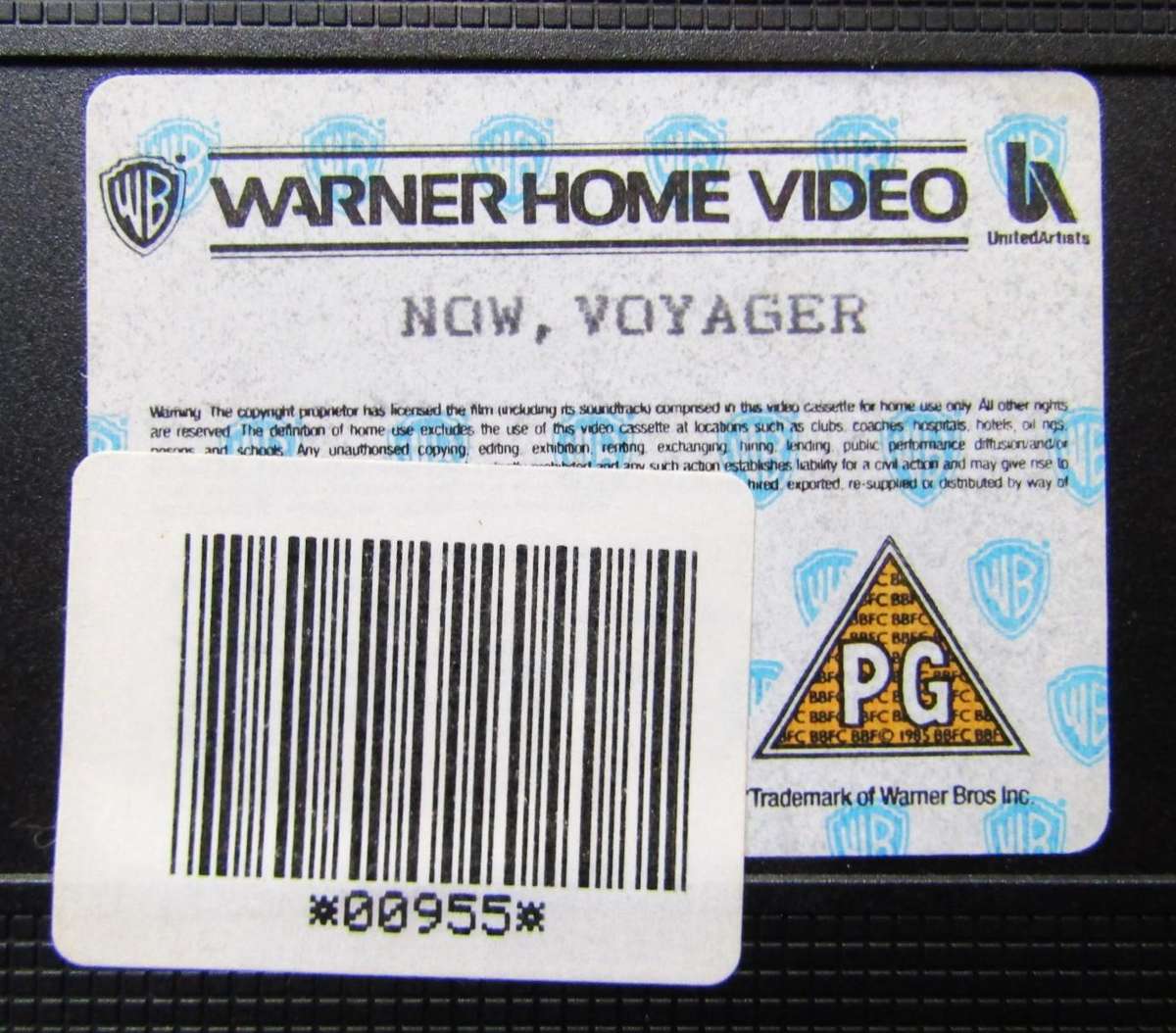 Now, Voyager - Bette Davis - Movie VHS Tape (1988)