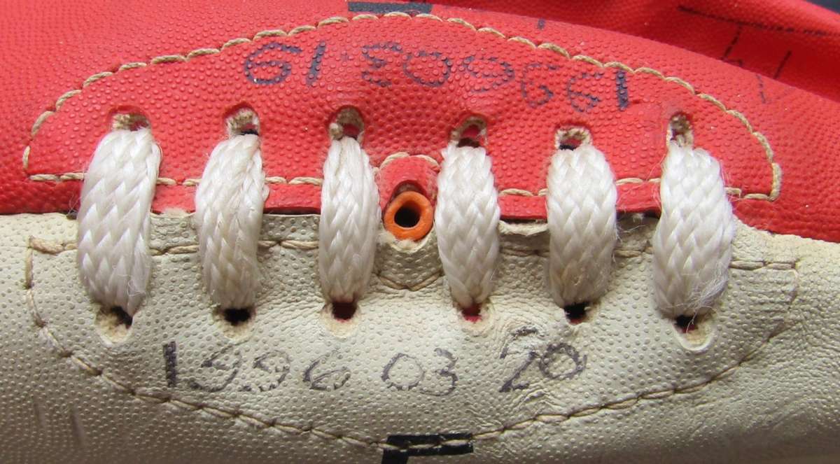 Old SARFU Mitre Rugby Ball with Many Signatures