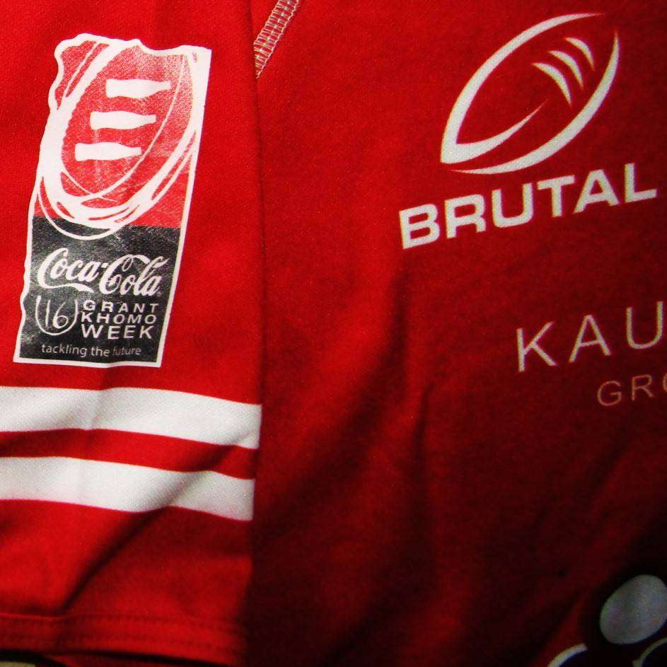 Old Coca Cola Grant Khomo Week Valke Players Rugby Jersey