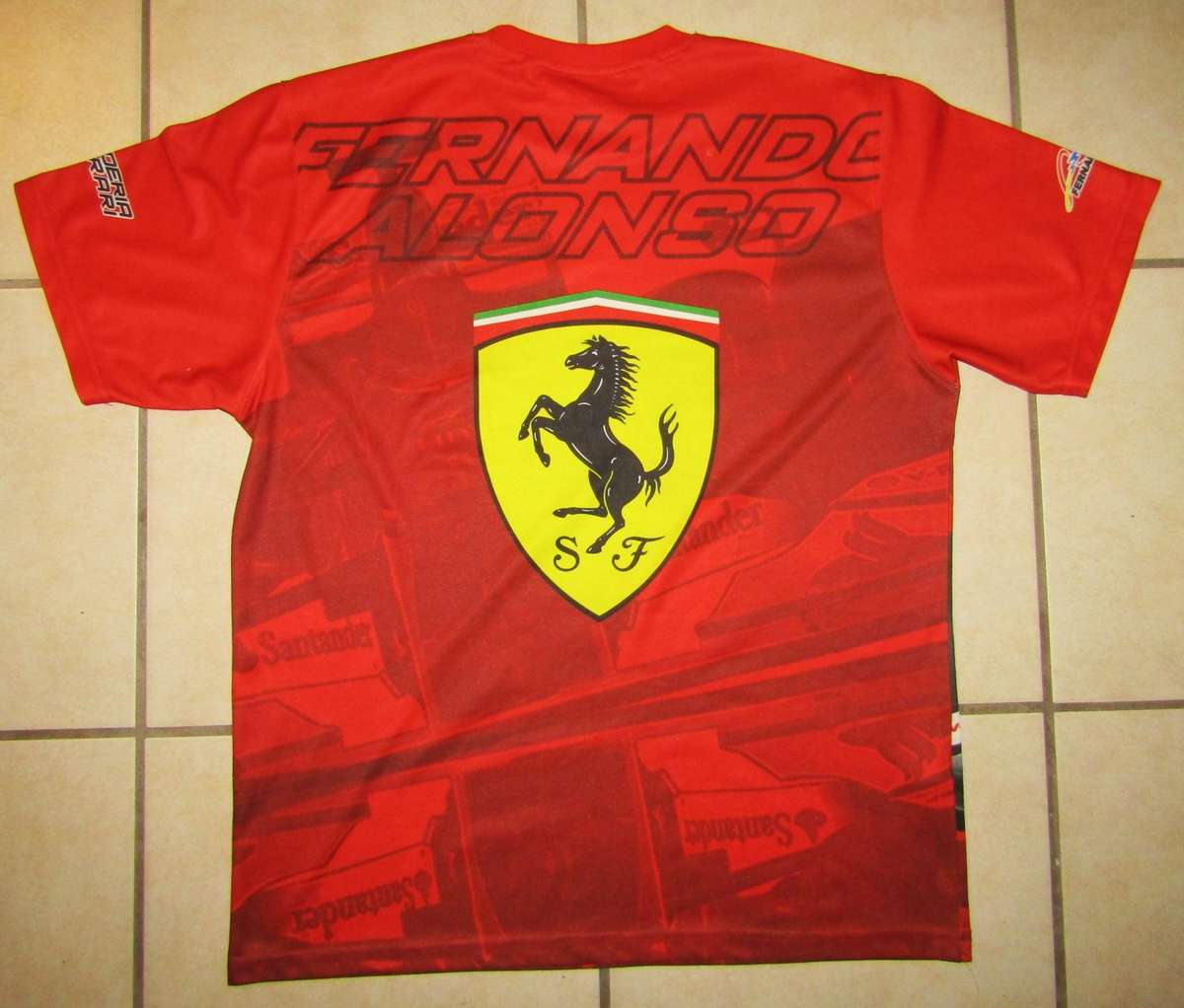 Cool Fernando Alonso Ferrari Shirt - Large Size
