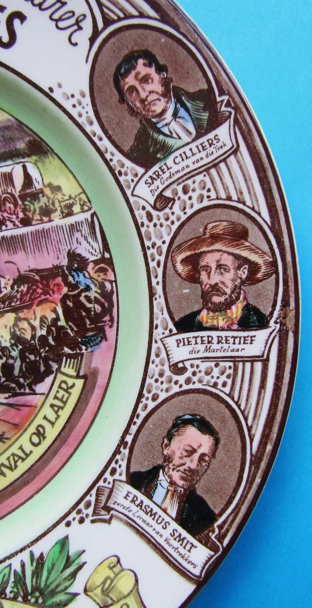 1938 Voortrekker Eeufees - Royal Doulton Color Display Plate
