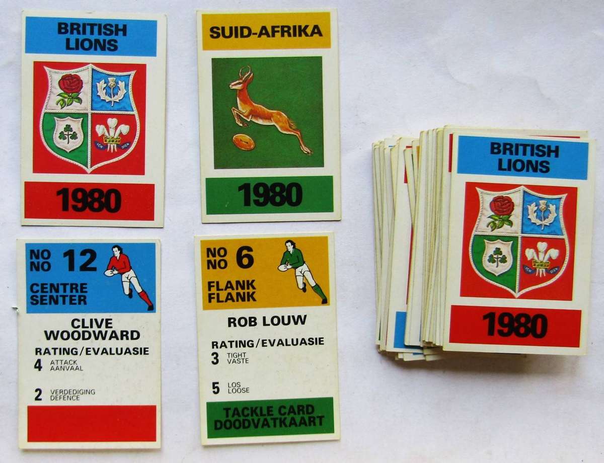 1980 Springboks vs British Lions - Testplay Rugby Board Game