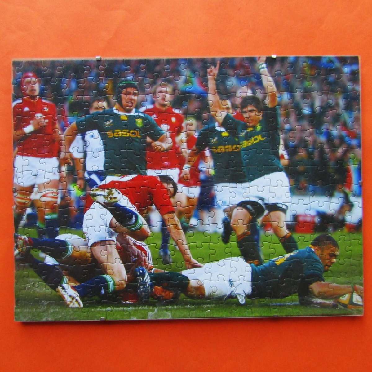 2009 Springboks vs British Lions Rugby Framed Puzzle
