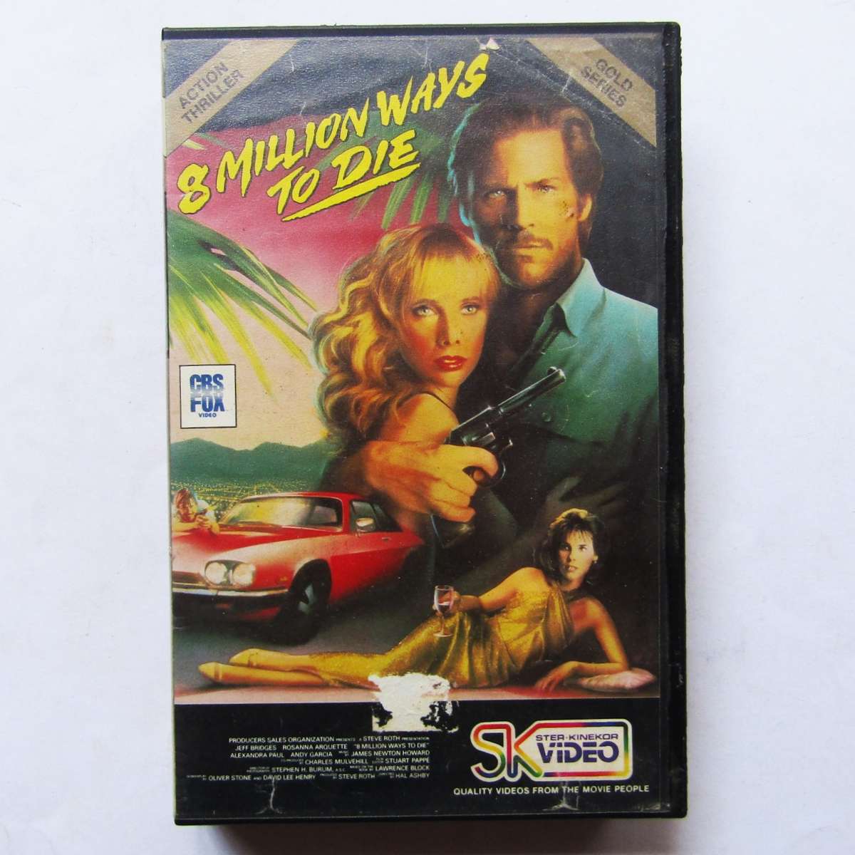 8 Million Ways to Die - Jeff Bridges - Movie VHS Tape (1988)