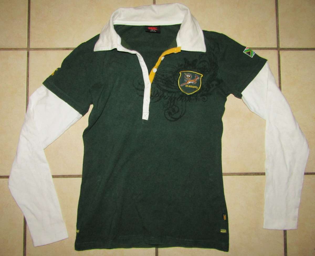 Old Springbok Rugby Long Sleeve Top - Size 12