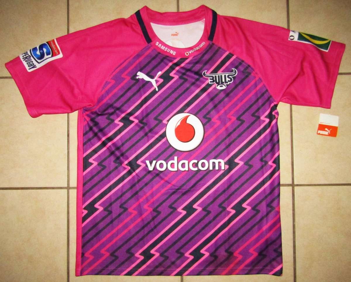 Unused with Tags - Bulls Pink Super Rugby Jersey - XL Size