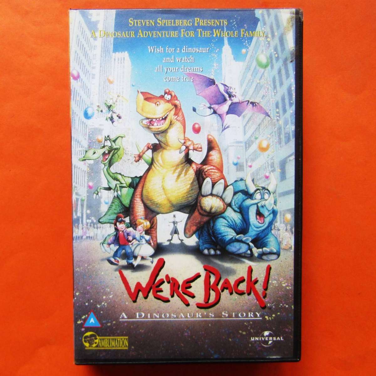 We're Back! - A Dinosaur's Story - Movie VHS Tape (1993)