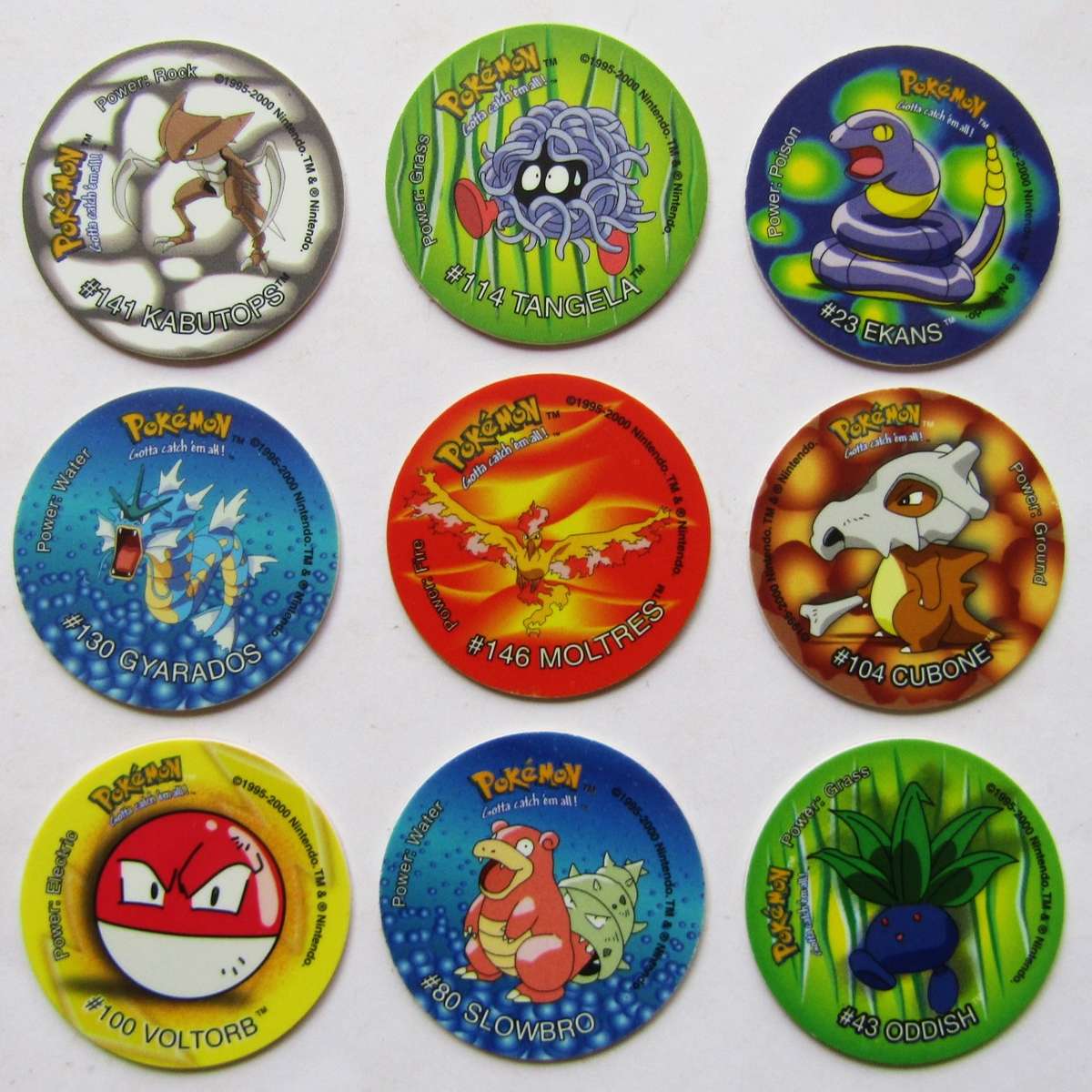 Lot of 9 Pokemon Tazo 2 Slammers by Simba