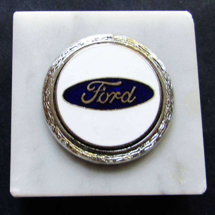 Old Ford Motors Marble Paper Weight - Made in England
