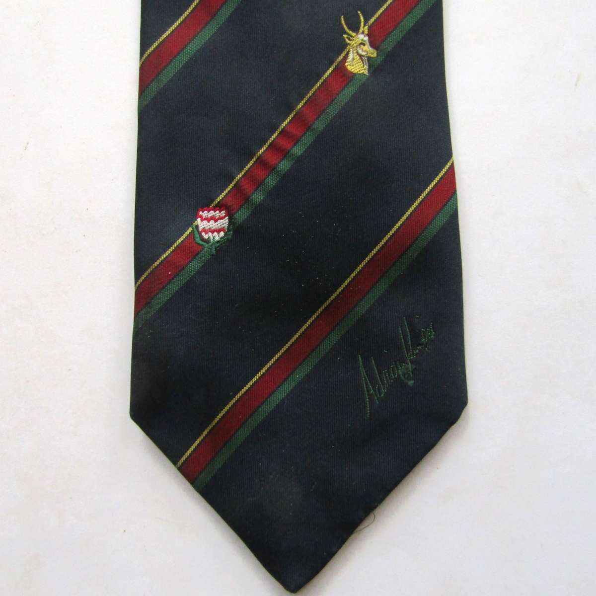 Old Adrian Kuiper Signature Cricket Neck Tie