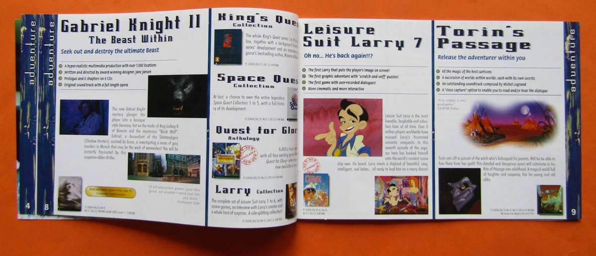 1996 - 1997 Sierra PC Games Catalogue