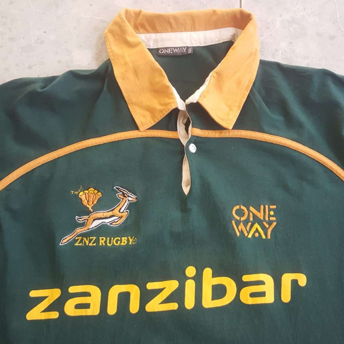 Old Zanzibar Springbok Rugby Jersey
