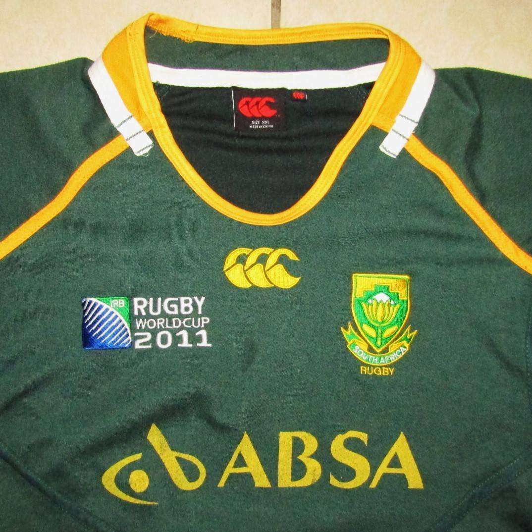 2011 World Cup Springbok Rugby Jersey - Size XXL
