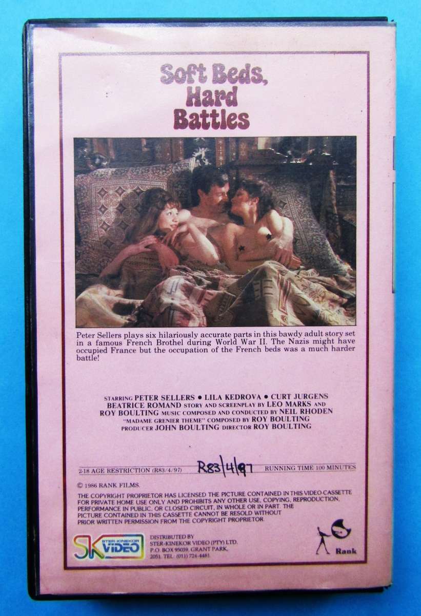 Soft Beds, Hard Battles - Peter Sellers - Movie VHS Tape (1986)
