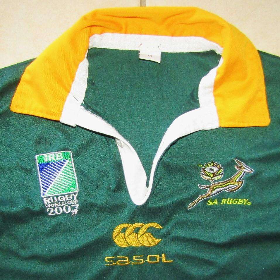 2007 World Cup Springbok Rugby Jersey - Medium Size