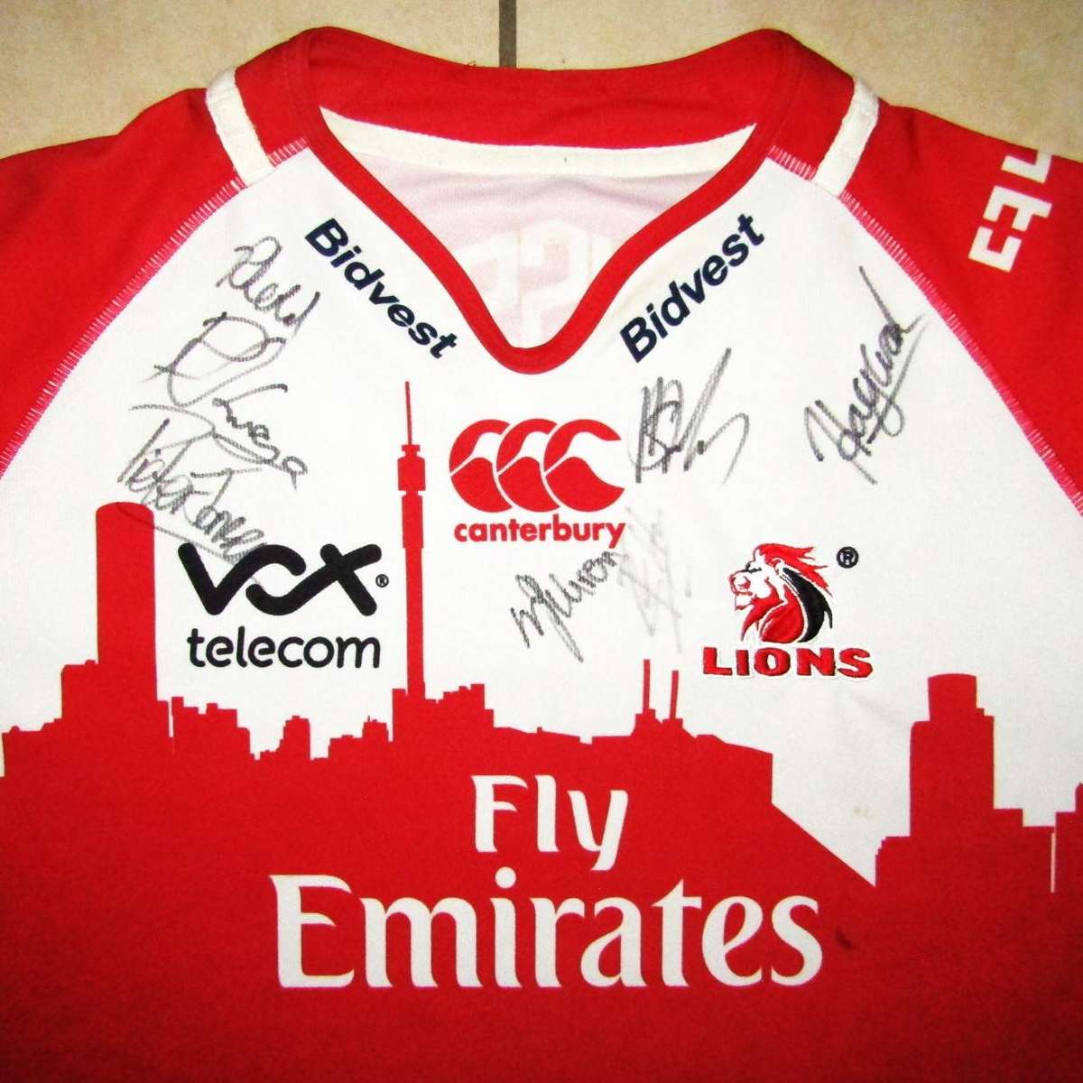 Old Signed Lions Super Rugby Jersey - Size 4XL