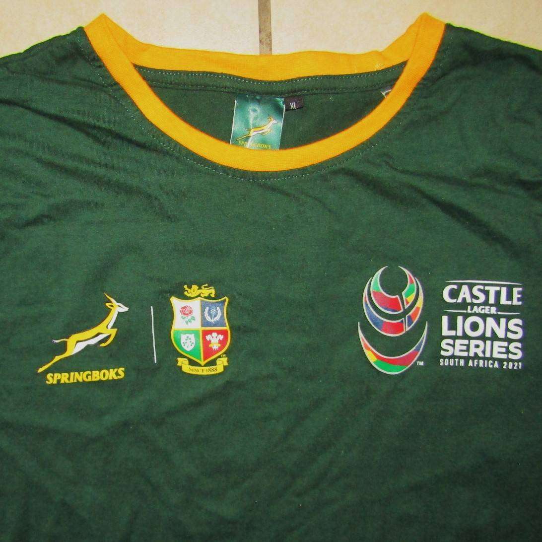 2021 Springboks vs British Lions Rugby Shirt - XL Size