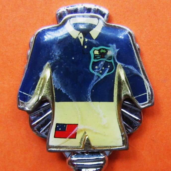 Old Samoa Rugby Crested Spoon