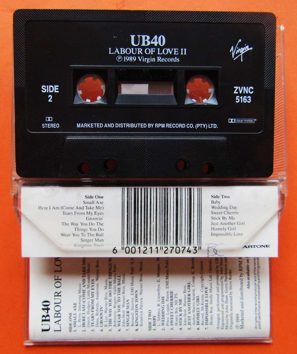 UB40 - Labour of Love II - Cassette Tape (1989)