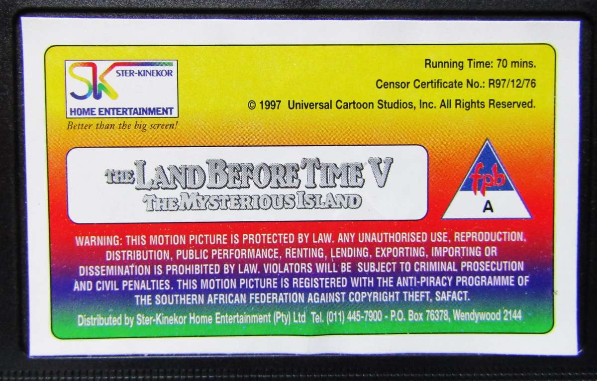 The Land Before Time V - VHS Video Tape (1997)