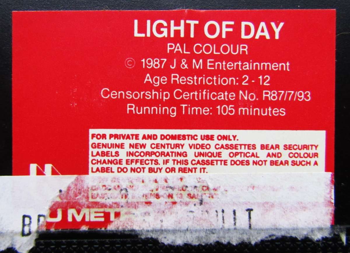 Light of Day - Michael J. Fox - Movie VHS Tape (1987)